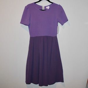 LuLaRoe Purple Amelia Dress